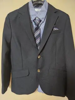 美品男の子150　フォーマル　ジャケットネクタイシャツセット　結婚式　卒業式