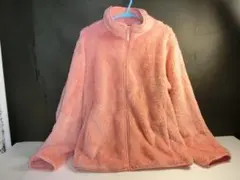 キッズ アウター【160cm】ユニクロ ジャケット ボアフリース ピンク