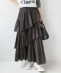 美品 JOURNAL STANDARD relume ティアードロングスカート 楽天市場】ティアードスカート ロング（ブランドジャーナル