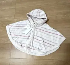 ◆新品未使用タグ付き◆ ジェラートピケ ベビーポンチョ 80-90cm ピンク