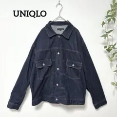 UNIQLO デニムジャケット インディゴ XL 433065 男女兼用