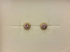 【新品】ジュエリーツツミ　TSUTSUMI 10金 K10YG アメシストピアス