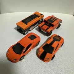 Hot Wheels オレンジ系ミニカーセット
