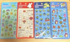 新品PUKUPUKUシールディズニー　ぷくぷくシール4セット