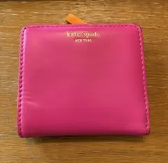 kate spade 二つ折り財布 ピンク