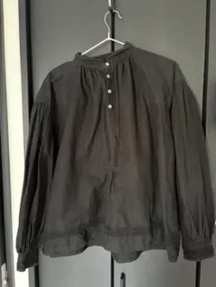 nest Robe ヘンプコットンエンブロイダリーブラウス ブラックのサムネイル