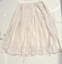 NANO universe フレアスカート　ベージュ　サイズ38