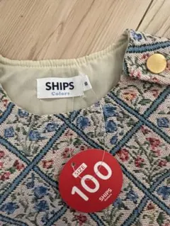SHIPS 花柄チェックワンピース 100のサムネイル