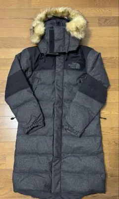 THE NORTH FACE グレー ロングダウン ファー付き