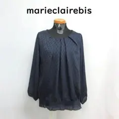 MY3682▲marieclairebis▲マリクレールブラウスドット柄長袖 Mのサムネイル