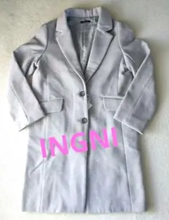 新品タグ付【INGNI】グレー チェスターコート 定価11800円