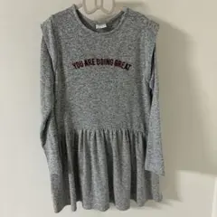 ZARA キッズワンピース グレー 140サイズ