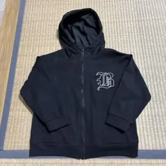 フリースジャケット 黒 Bロゴ EXPECTデザイン