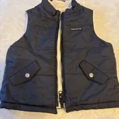 100センチくらいリバーシブルダウンベスト ジッパー付き
