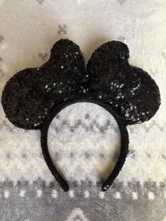 ディズニー カチューシャ スパンコール ブラックのサムネイル