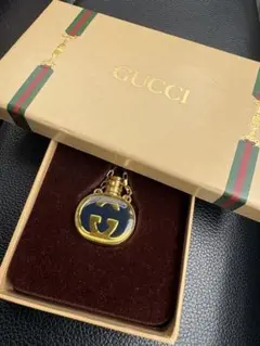 GUCCI グッチ インターロッキングG 香水ボトルネックレス 美品 44063 