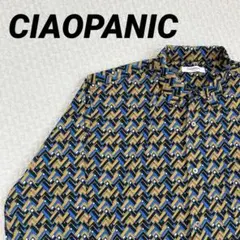 CIAOPANIC チャオパニック 幾何学模様 パターン 長袖シャツ L メンズ