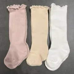 ベビー靴下 3足セット フリル付き