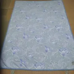 京都西川 綿毛布コットンケット 綿シルク混 140×200cm オールシーズン