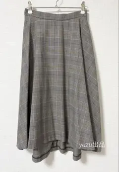新品★QUEENS COURT★クイーンズコート★フレアスカート★グレンチェック