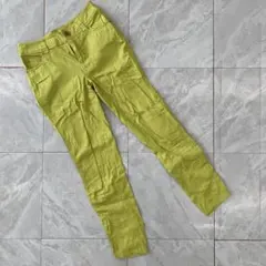 MAYSON GREY スキニーパンツ ストレッチ ライムグリーン 無地 0