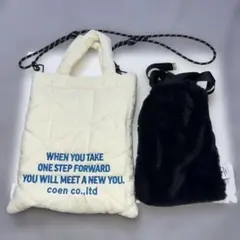 【2点セット】coen ショルダーバッグ ＆ LANVIN ポーチのサムネイル