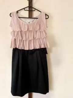 ［size38/M］パーティドレス　フォーマルドレス 膝丈ワンピース　ピンク