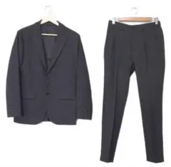 定価8万⭐️極美品⭐️ユナイテッドアローズ　セットアップスーツ　黒　ダークグレー