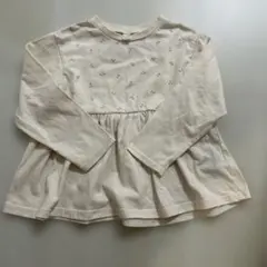 après les cours 花柄刺繍 長袖カットソー