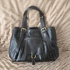 【美品】SAZABY 本革レザー ハンドバッグ