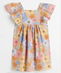 H＆M コットン　ボヘミアン　フラワープリント　チュニック　ワンピース　110のサムネイル