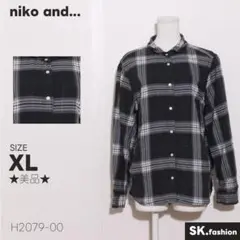 ★美品★ niko and... シャツ　長袖　綿　ゆったり　大きいサイズ