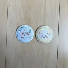 ちいかわ 刺繍缶バッジ うさぎ&あのこ