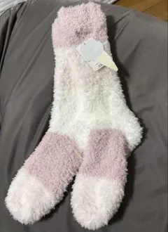 ジェラートピケ　モコモコストライプルームソックス