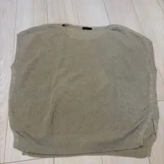 URBAN RESERCH ROSSO ラメベージュ ニット 半袖 トップスのサムネイル