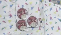 【プロセカ】はぴこれくじ　E賞　グリッター缶バッジ(桃井愛莉)×3 おまけ付き