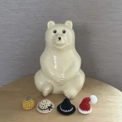 しろくま貯金箱　春夏秋冬　四季　4点セット