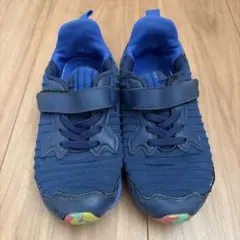 キッズ用ネイビー スニーカー 瞬足