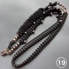ニコアンド misayo M yourselfビーズ＊バンダナネックレス黒赤新品