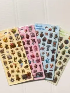 イタリアンブレインロット　シール　ぷくぷく　3D 　立体　4枚セット