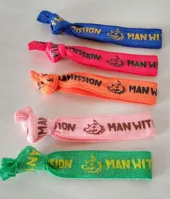 最終価格☆マンウィズ リボンリストバンド( 5本セット)