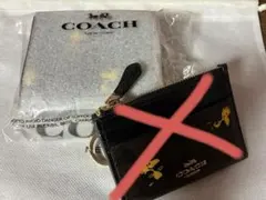 新品未使用]COACHコーチ二つ折り財布シグネチャー ウッドストック