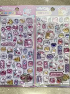 数量限定！最安！★海外正規★ハローキティ3Dクリスタルドロップシール★2枚セット