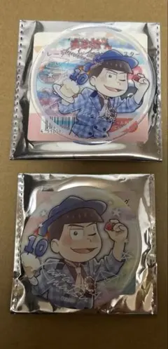 おそ松さん メモ松 アクリルコースター 缶バッジ カラ松