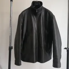 ネ*ム様 90s GAPフルジップレザーブルゾンXL