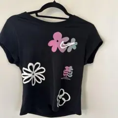 Nike The Nike Tee 花柄 半袖Tシャツ ブラック XXL