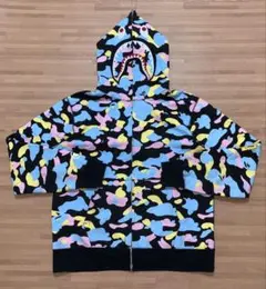 ★激レア★ APE マルチカモ シャークパーカー パーカー XL kaws