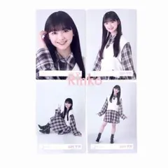 山川宇衣 チェックコーデ 生写真 4種 コンプ 櫻坂46