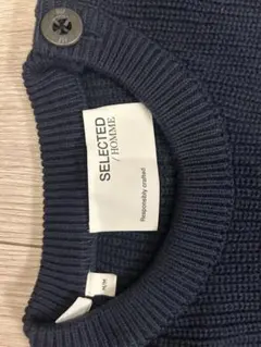 SELECTED HOMME ニット セーター ネイビー Mサイズ