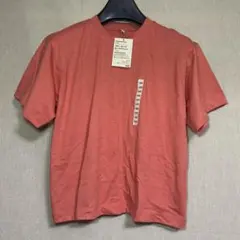 新品　無印良品　MUJI クルーネックビッグTシャツ　ライトオレンジ　140cmのサムネイル